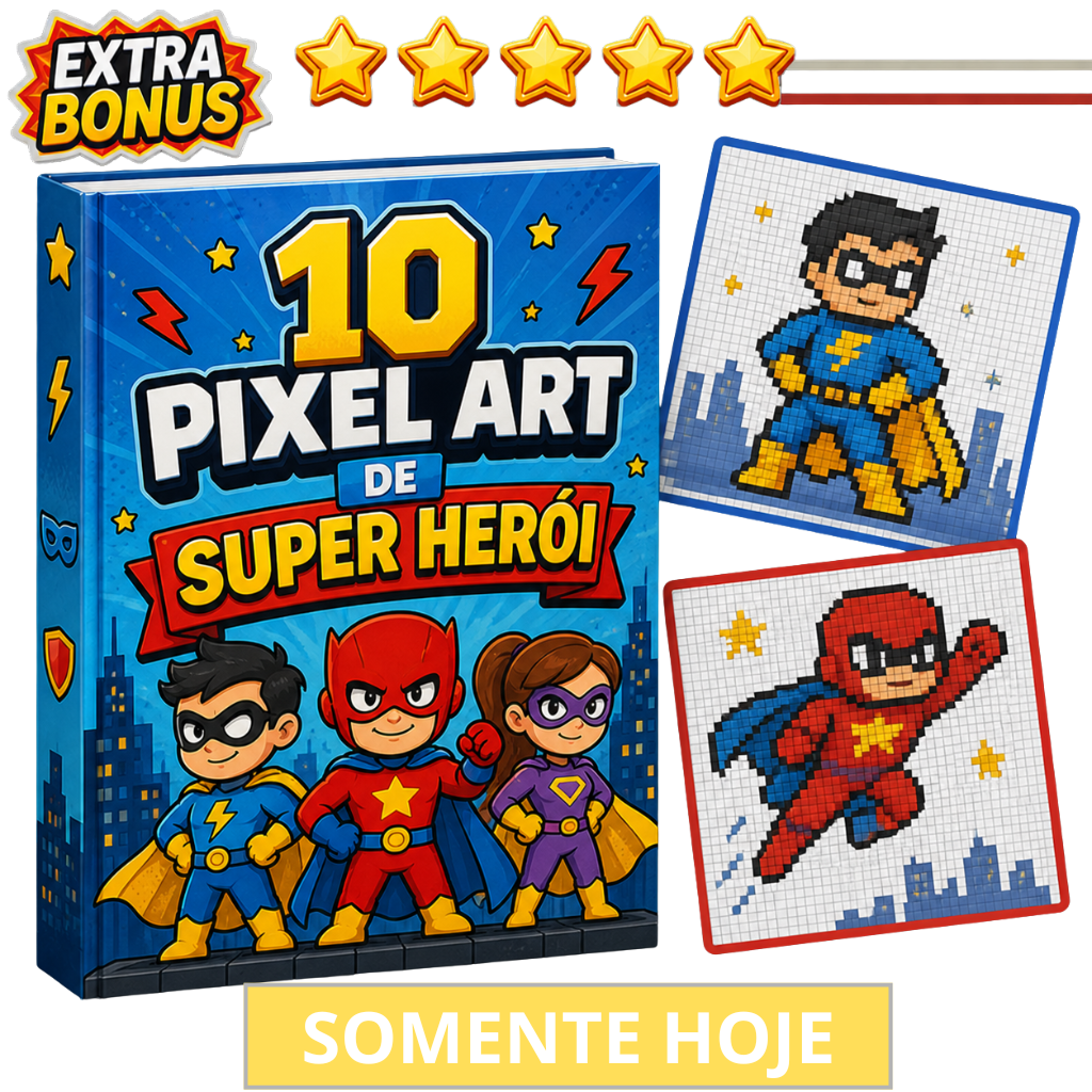 Pixel Arts de Super-Heróis