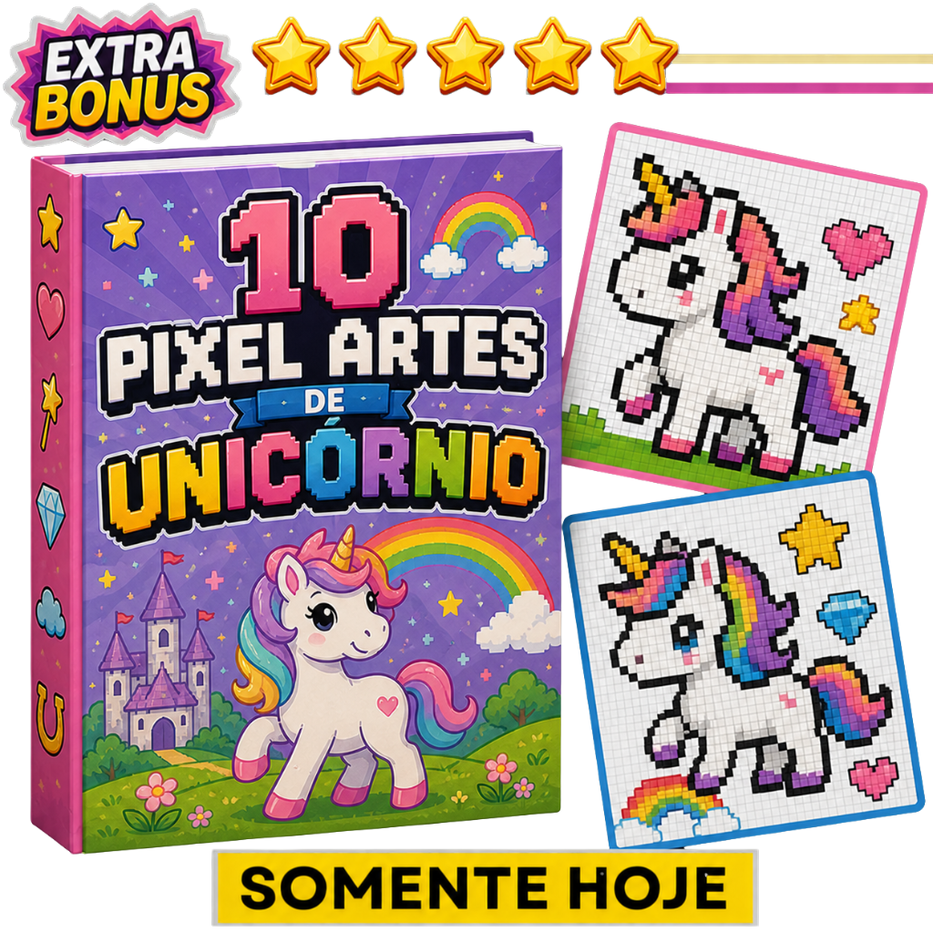 Pixel Arts de Unicórnios