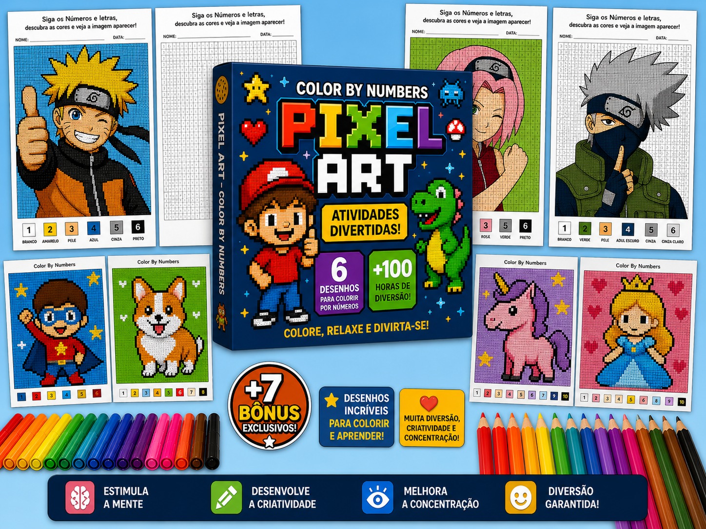 Exemplo de Pixel Art para Crianças