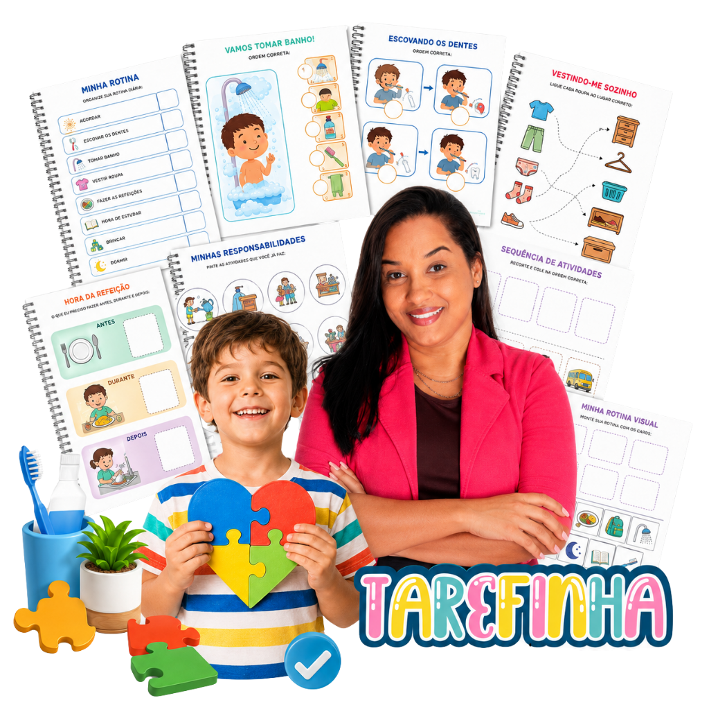 Kit Autonomia e Rotina TEA - Material Completo de Apoio Visual
