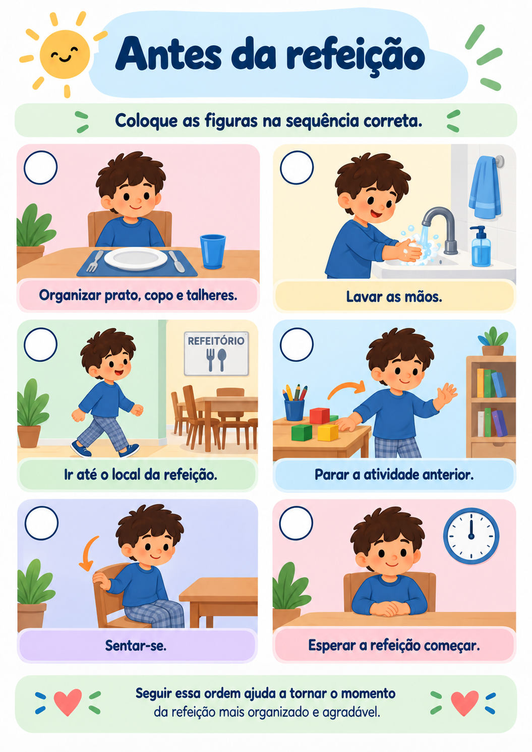 Atividade do Kit Autonomia e Rotina TEA - Atividade 13